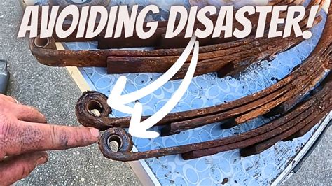 How To Replace Tandem Axle Leaf Springs Disaster Avoided Youtube