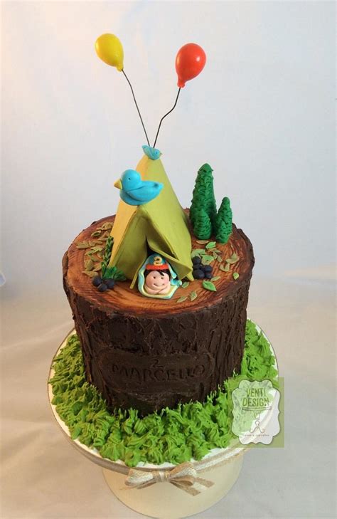 Birthday Camping Cake Decorated Cake By Ventidesign CakesDecor