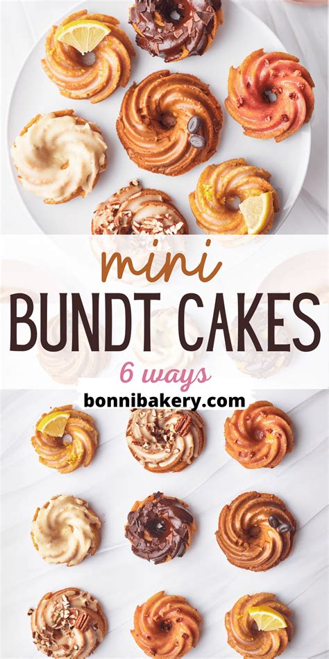 Mini Bundt Cakes 1 Easy Recipe 6 Flavors Artofit