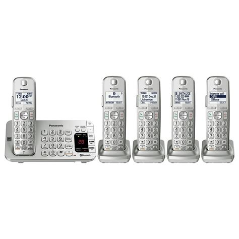 Panasonic Kx Tge475s Link2cell Bluetooth Cordless Phone System 5