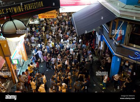 Nightlife In Lan Kwai Fong Hong Kong China Stock Photo Alamy