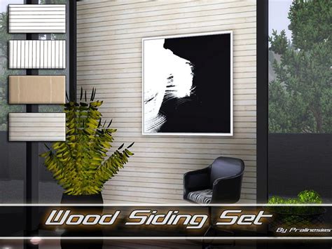 Pralinesims Wood Siding Set