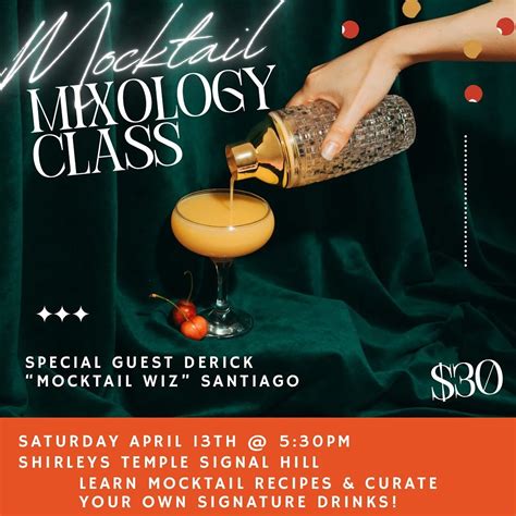 Mocktails Mixology Class Visit Gay Long Beach