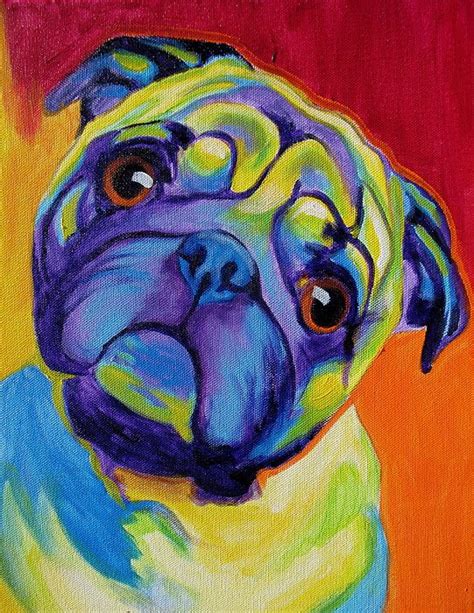 Pug Lyle Dog Art Pug Art Pet Portraits