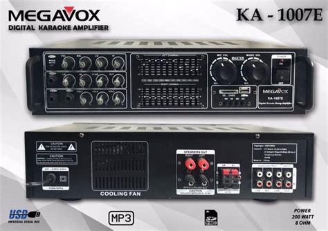 Jual Power Mixer Megavox Ka E Usb Sd Equalizer Channel Mic Di