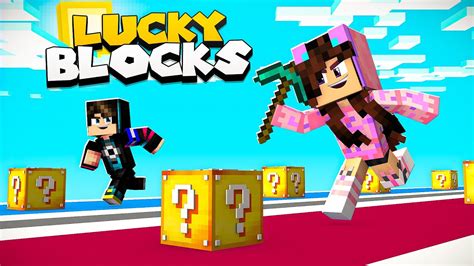 Carrera De La Suerte En Minecraft 😱 DesafÍo De Lucky Blocks 💥 Sandra