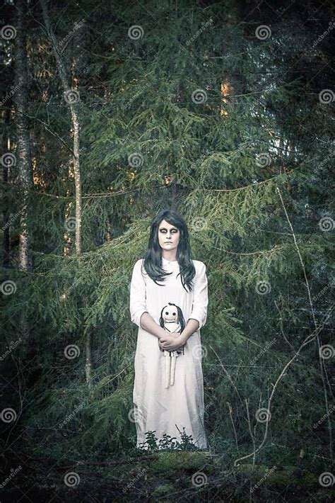 A Scary Ghost Girl Stock Image Image Of Evil Halloween 27275997