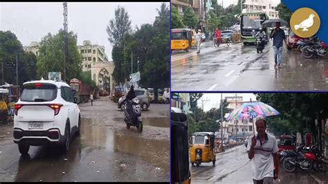 Heavy Rain Hits Parts Of Hyderabad Waterlogging Traffic Disruptions Reported Youtube