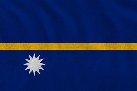 Premium Photo National Flag Of Nauru Background With Flag Of Nauru