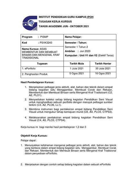 Membentuk Dan Membuat Binaan Serta Mengenal Kraf Tradisional Pdf