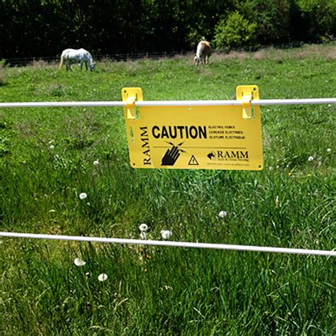 Electric Fence Warning Signs, 3-Pack | RAMM Horse Fencing