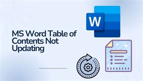 Solved Ms Word Table Of Contents Not Updating Quick Guide