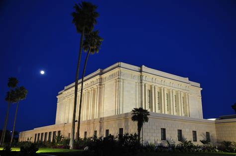 Mesa Arizona Temple in the Evening