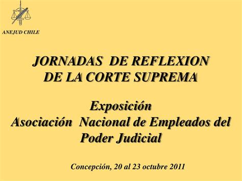 PPT JORNADAS DE REFLEXION DE LA CORTE SUPREMA PowerPoint Presentation