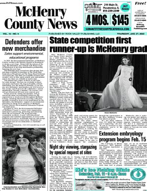 Fillable Online MC6321 By Southern Lakes Newspapers Rock Valley