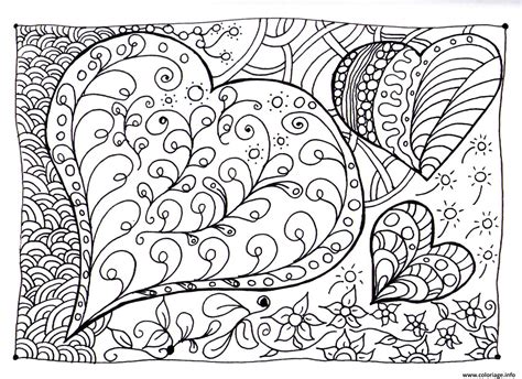 Coloriage Amour Adulte Coeur Zen Dessin Coeur à Imprimer