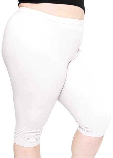 Stretch Is Comfort Women S Plus Oh So Soft Knee Length Leggings Adult