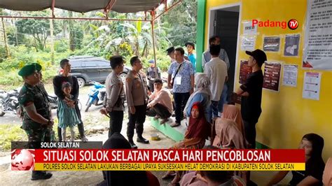 Polres Solok Selatan Lakukan Berbagai Upaya Sukseskan Helat Demokrasi