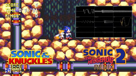 Sonic Knuckles Lava Reef Zone Act 1 Sonic 2 Remix Oscilloscope