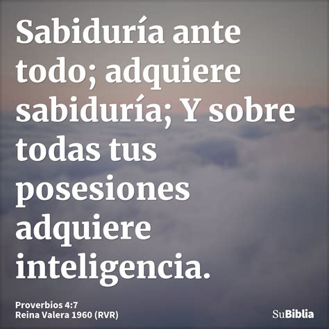 Proverbios 4 7 Biblia