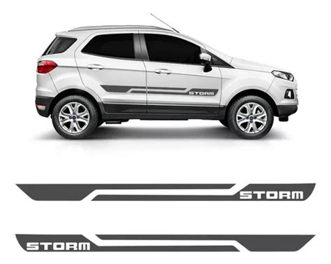 Sticker Sportinox Vinil Transparente Franja Lateral Ford Ecosport Storm