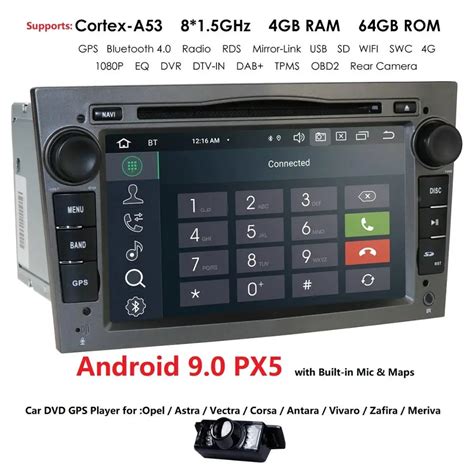 Best Octa Core IPS DSP 2 Din Android 9 0 Car DVD Player For Opel Vectra