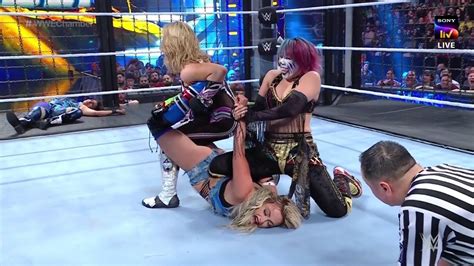 Asuka Defeated Liv Morgan Raquel Natalya Carmella Nikki Cross