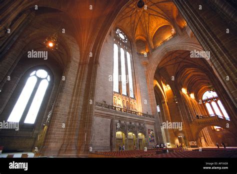 Interior Anglican Cathedral Liverpool UK Stock Photo - Alamy