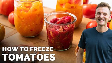 How To Freeze Tomatoes Youtube