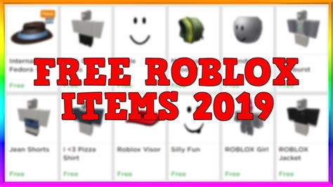 All Free Roblox Items 2019 Youtube