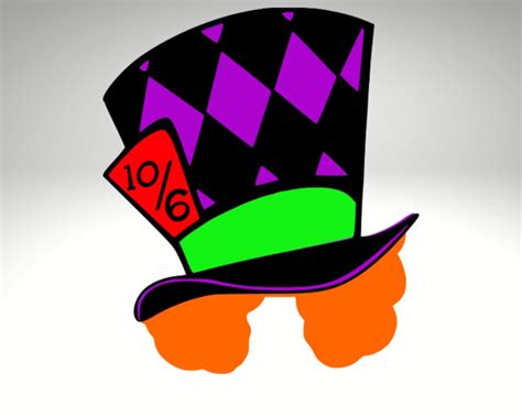 Alice In Wonderland Svg Mad Hatter Hat Svg Wonderland Party Mad