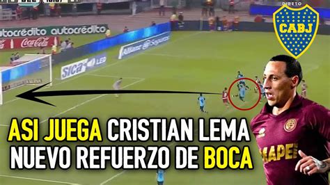 AsÍ Juega Cristian Lema Nuevo Refuerzo De Boca 2024 Youtube