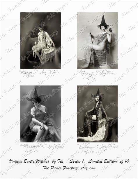 Vintage Erotic Witches Series 1 Limited Edition Aceo Digital Etsy