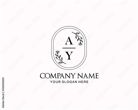 Initial AY Handwriting monogram logo Vector Stock Vector | Adobe Stock