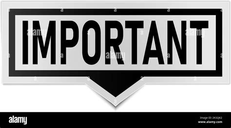 Important Attention Banner Information Notice Vector Illustration