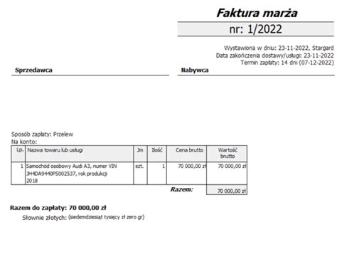 Faktura vat marża w leasingu Leasing bez tajemnic