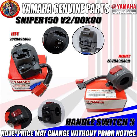 SNIPER 150 V2 DOXOU HANDLE SWITCH LEFT RIGHT YGP Genuine 2PV H3973