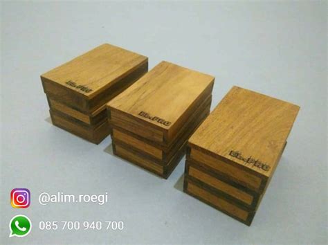 Jual Kotak Kartu Nama Kayu - Tempat Kartu Nama - Card Holder - Business ...