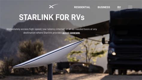 SpaceX Offers Free Starlink For RV Subscriptions As Canada Gets A Dish