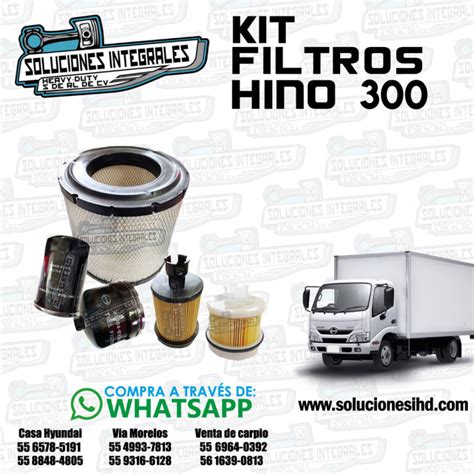 Kit Filtros Hino Soluciones Ihd