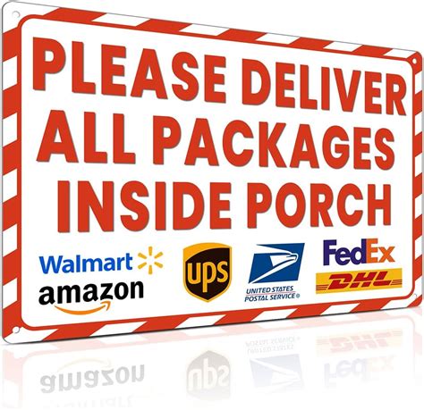 Amazon ALKB Package Delivery Sign For Outdoor Use Please Deliver