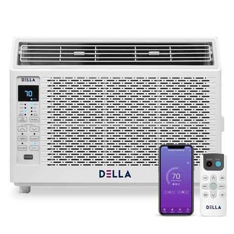 Della 6000 Btu 115v 60hz Energy Saving Window Air Conditioner Whisper