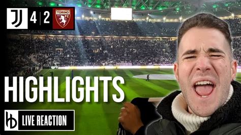 JUVENTUS TORINO 4 2 GOAL E HIGHLIGHTS LIVE Dalla CURVA SUD Dell