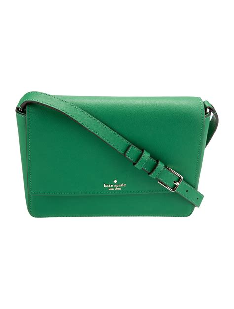 Kate Spade New York Canvas Crossbody Bag W Tags Green Crossbody Bags