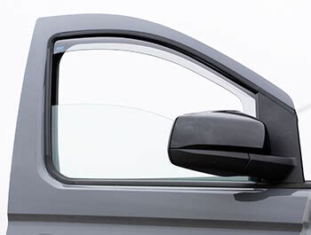 Light Smoked Climair Side Wind Deflectors VW Caddy Connect 21 Vanstyle