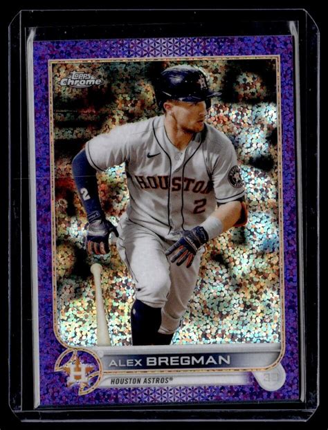 Topps Chrome Purple Speckle Alex Bregman Houston Astros