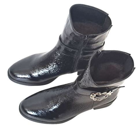 ⭐ Ghete Dama Piele Naturala Aba Negru Lac 31990 Lei ⭐