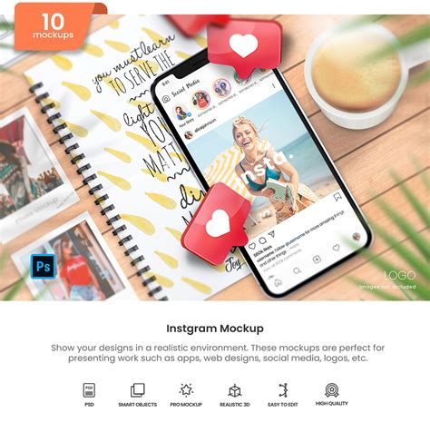 Free Instagram Mockup Behance