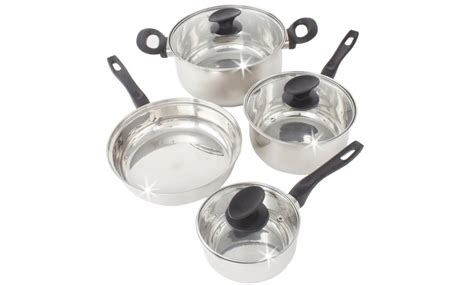 Kitchen Starter Set with Stainless Steel or Nonstick Cookware | Groupon