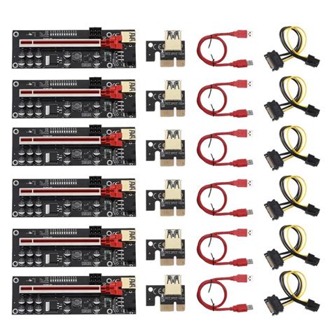 Szín 6db Riser 011 Pcie Riser 011 V011 Pro Pci E Pci E Express